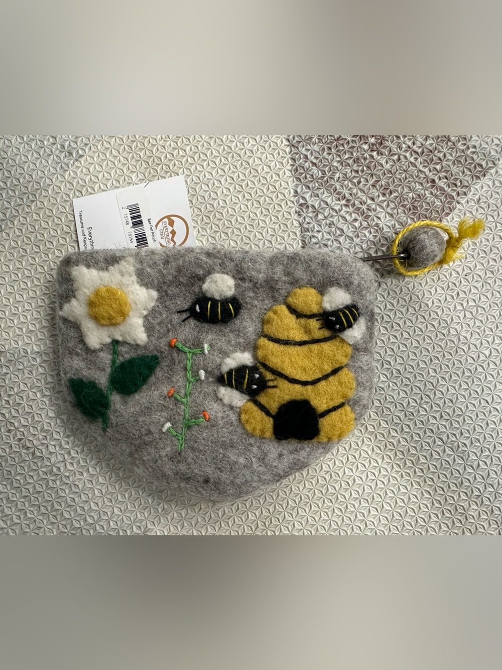 Felt Bee Hive Pouch | NWT